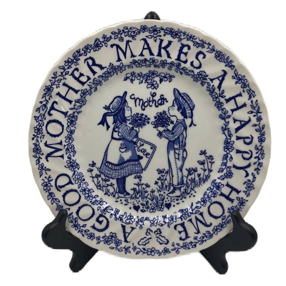 Royal Crownford Thomas Sherman Mother Tribute Decoration Plate England Ceramic